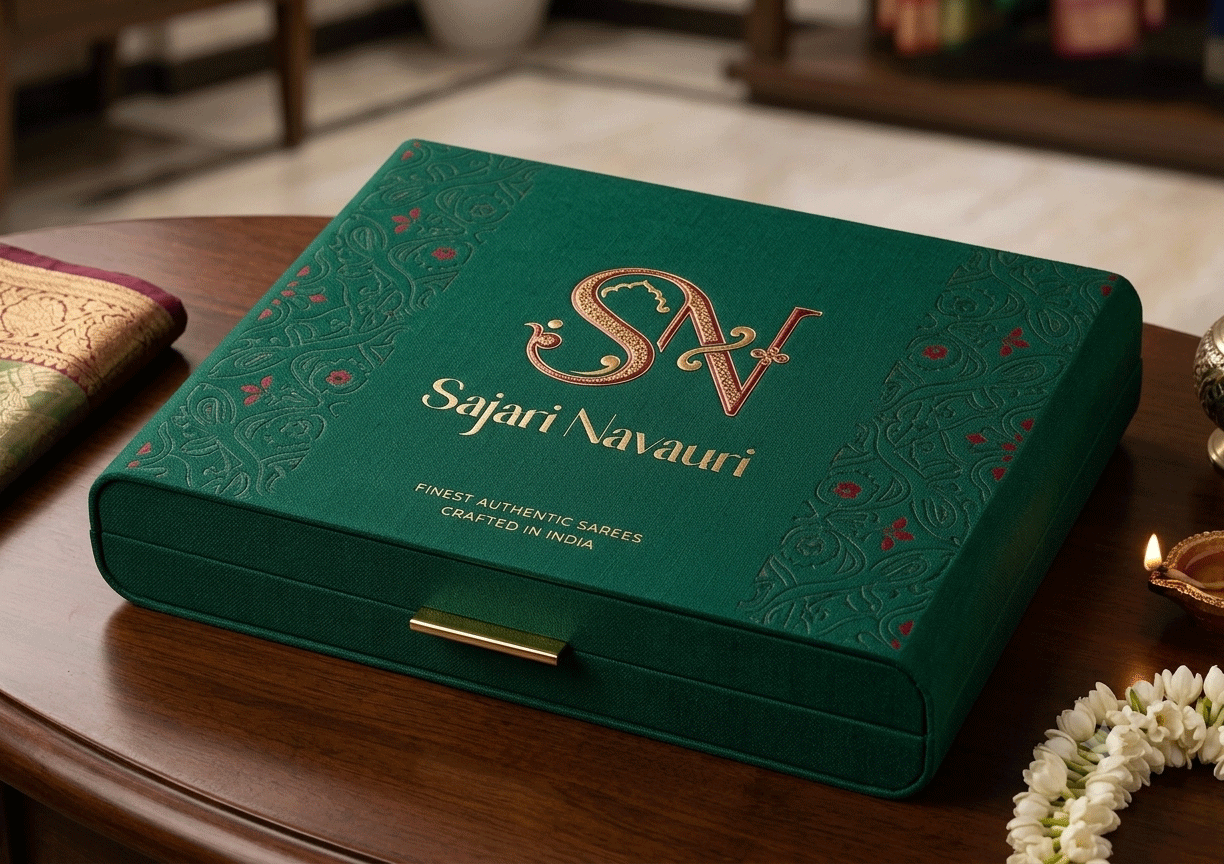 Luxury saree packaging box